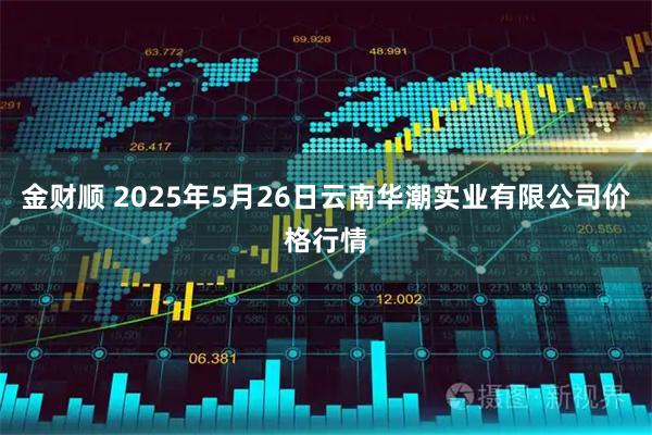 金财顺 2025年5月26日云南华潮实业有限公司价格行情